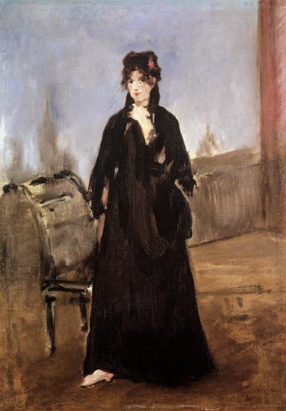 Portrait de Berthe Morisot en chaussures roses – Edouard Manet Édouard Manet