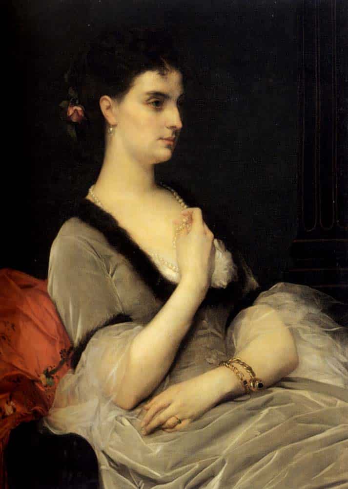 Portrait de la comtesse E.A. Vorontova-Dashkova – Alexandre Cabanel Alexandre Cabanel