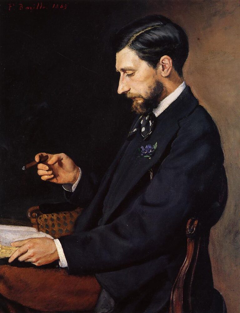 Portrait d’Edmond Maître – Frédéric Bazille Frédéric Bazille