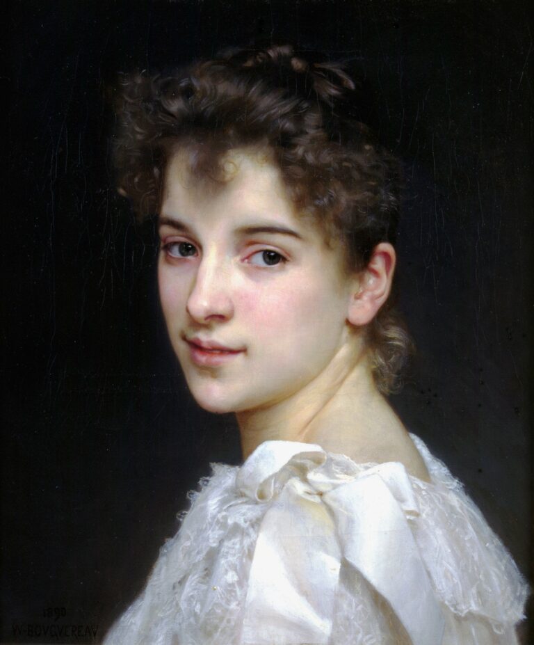 Portrait de Gabrielle Cot – William Bouguereau William Bouguereau