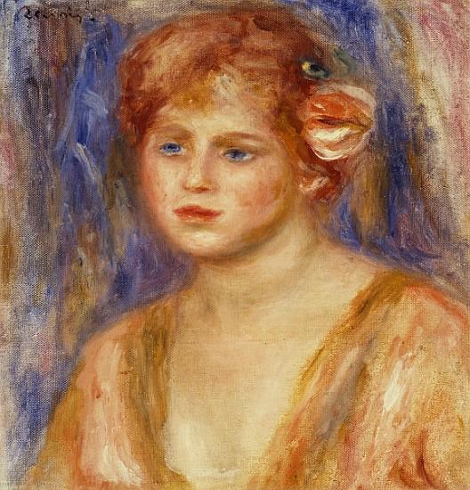 Portrait d’une jeune fille de Pierre-Auguste Renoir Pierre-Auguste Renoir