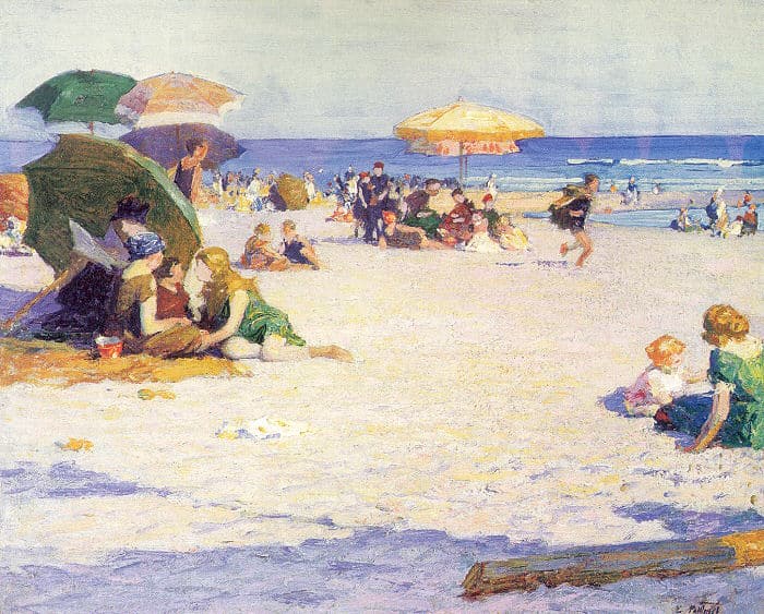 Long Beach – Edward Henry Potthast Edward Henry Potthast