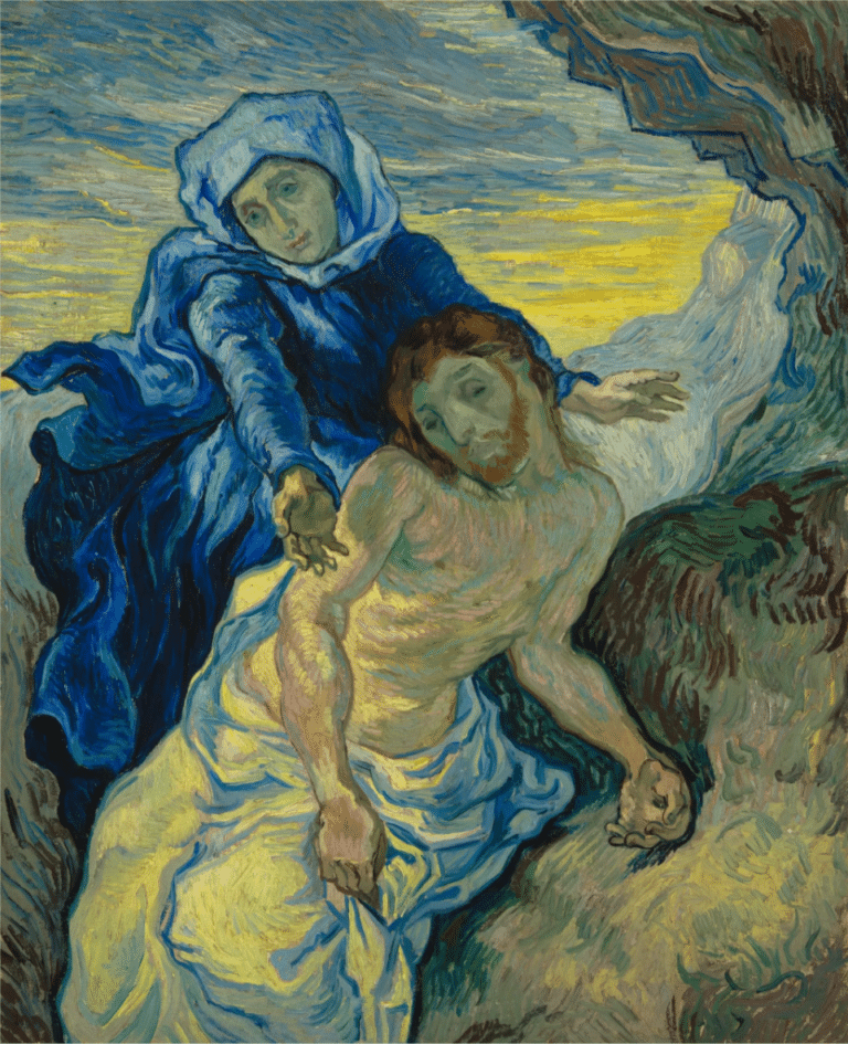 Pieta (d’après Delacroix) – Van Gogh Vincent Van Gogh