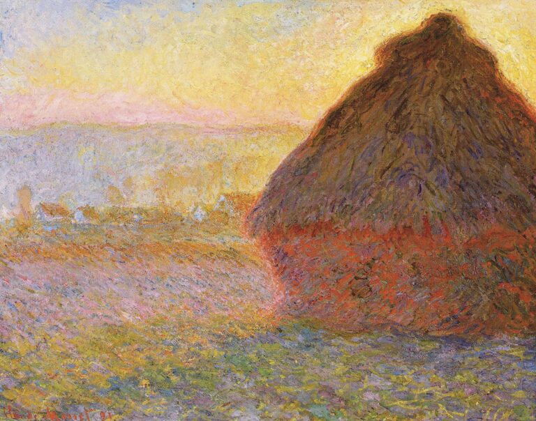 Meule, crépuscule – Claude Monet Claude Monet