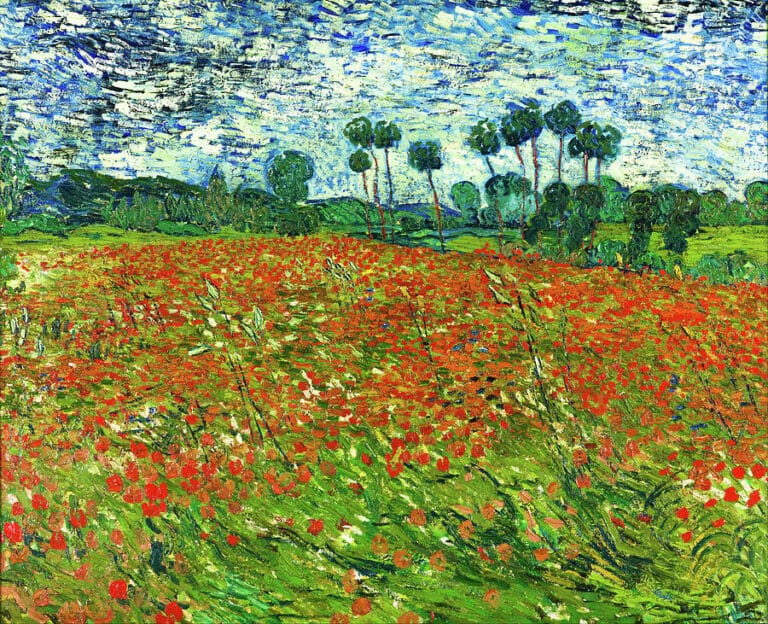 Champ de coquelicots, Auvers-sur-Oise – Van Gogh Vincent Van Gogh