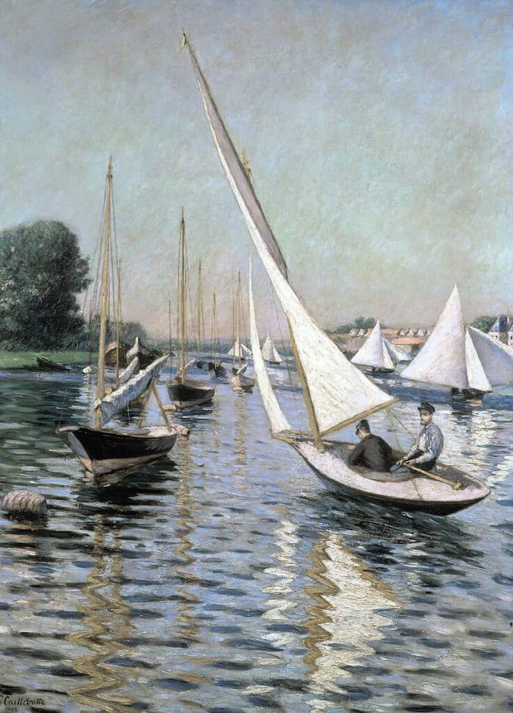 Régates à Argenteuil – Caillebotte Gustave Caillebotte