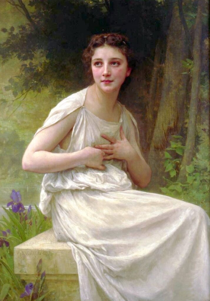 Réflexion de William Bouguereau William Bouguereau