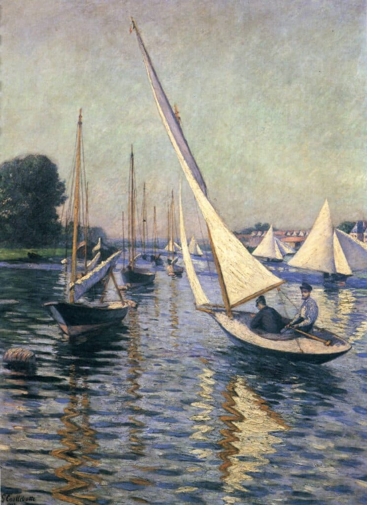 Regatta at argenteuil – Caillebotte Gustave Caillebotte