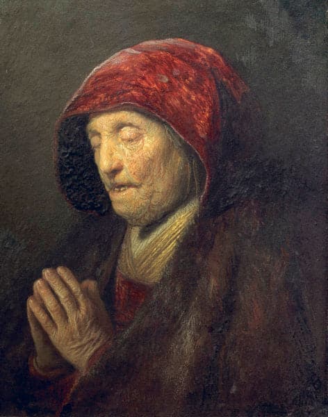Vieille femme en train de prier – Rembrandt van Rijn Rembrandt van Rijn