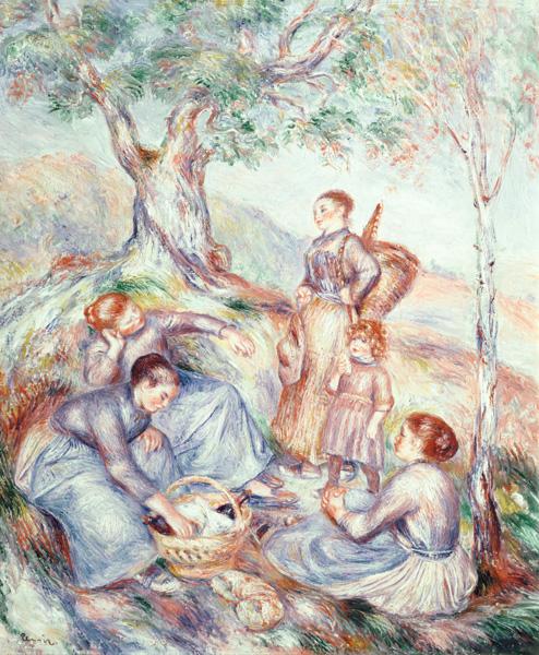 Pause lors le travail de récolte – Pierre-Auguste Renoir Pierre-Auguste Renoir