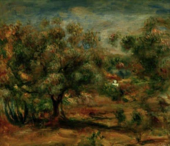 Paysage près de Cagnes 1909 – Pierre-Auguste Renoir Pierre-Auguste Renoir