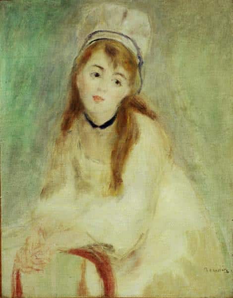 Portrait d’une jeune femme c1876 – Pierre-Auguste Renoir Pierre-Auguste Renoir