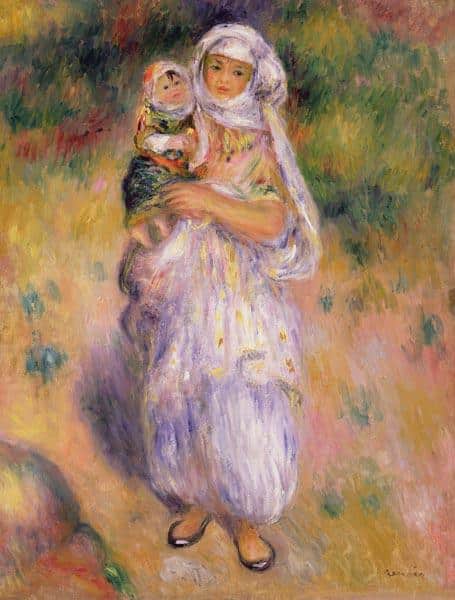 Femme et enfant algériens – Pierre-Auguste Renoir Pierre-Auguste Renoir