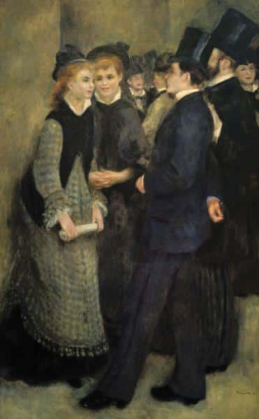 La sortie du Conservatoire 1877 – Pierre-Auguste Renoir Pierre-Auguste Renoir