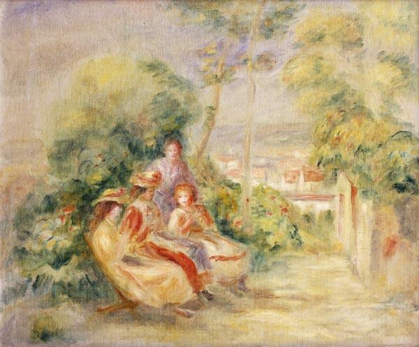 Fille dans le jardin Probablement dans le jardin du Château des Brouillards, où Renoir de 1893 – Pierre-Auguste Renoir Pierre-Auguste Renoir