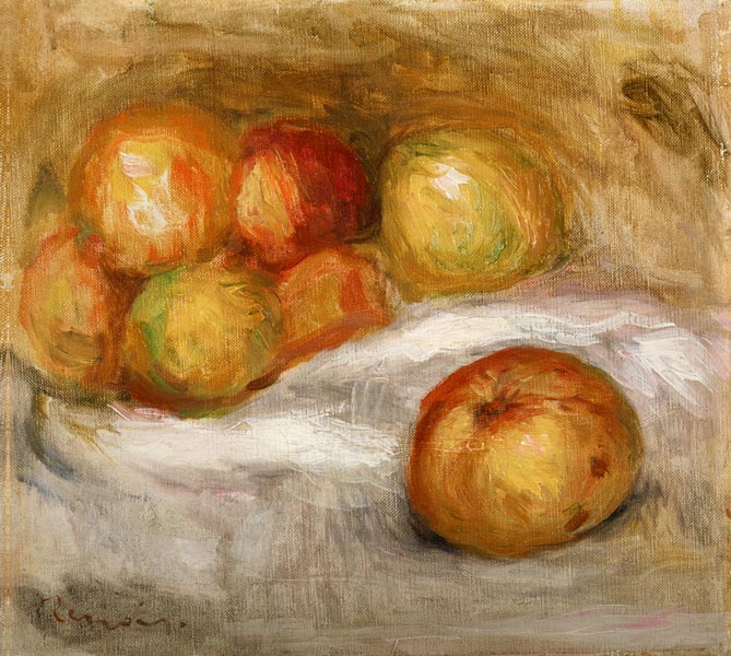 Nature morte avec pommes – Pierre-Auguste Renoir Pierre-Auguste Renoir