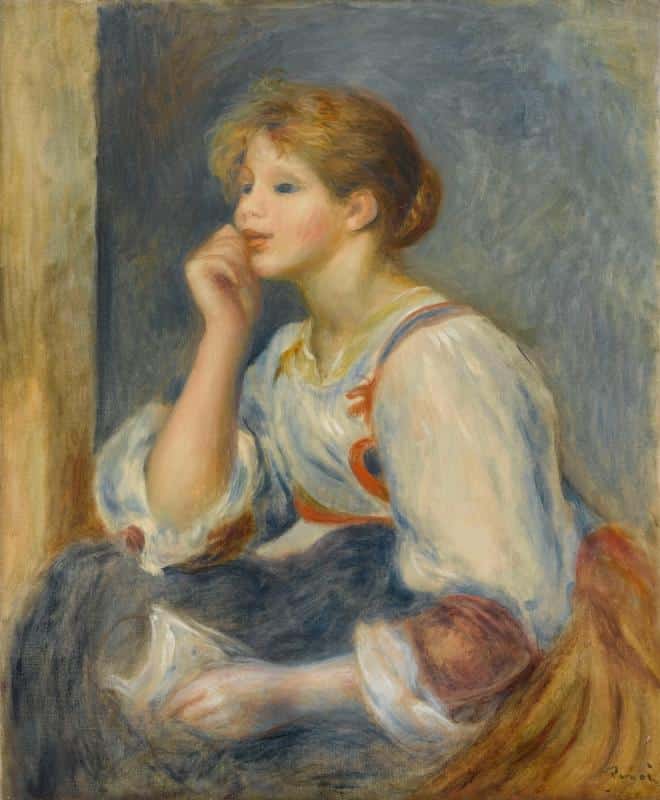 Femme avec une lettre, vers 1890 – Pierre-Auguste Renoir Pierre-Auguste Renoir