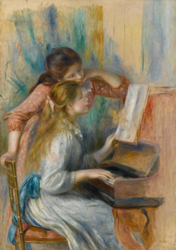 Jeunes filles au piano – Pierre-Auguste Renoir Pierre-Auguste Renoir