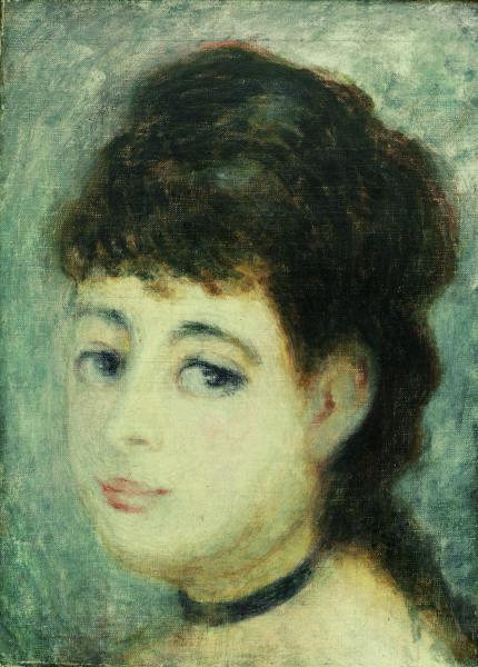 Portrait d’une jeune femme c.1875 – Pierre-Auguste Renoir Pierre-Auguste Renoir