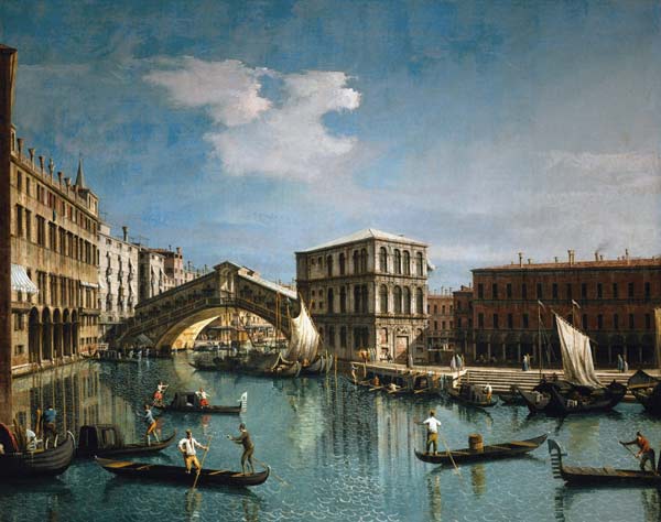 Le pont du Rialto, Venise de Giovanni Antonio Canal Giovanni Antonio Canal