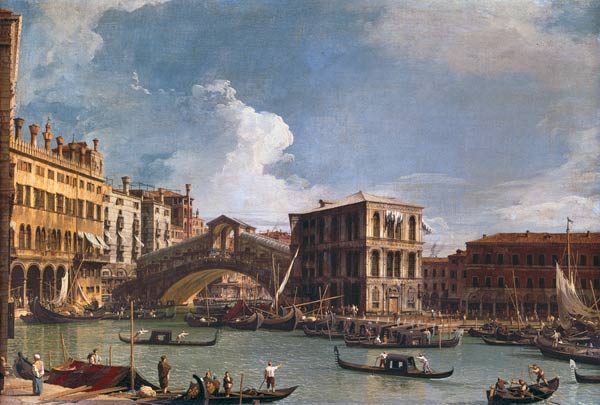 Le pont du Rialto, Venise, vu du nord – Giovanni Antonio Canal Giovanni Antonio Canal