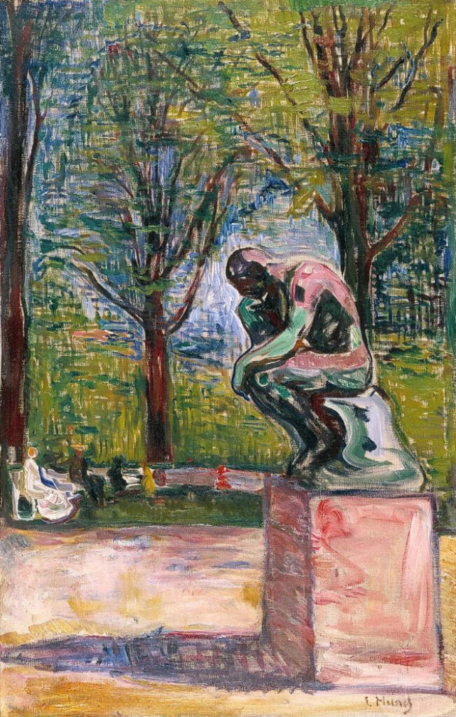 Le penseur de Rodin – Edvard Munch Edvard Munch