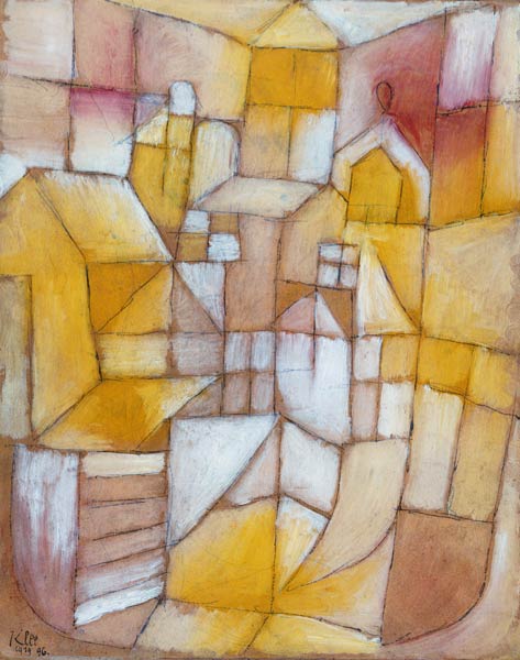 Rosa-Gelb (fenêtres et toits) – Paul Klee Paul Klee