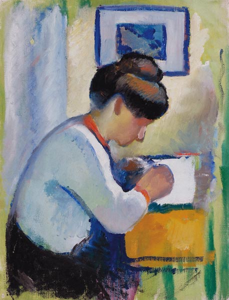 Femme écrivain – August Macke August Macke