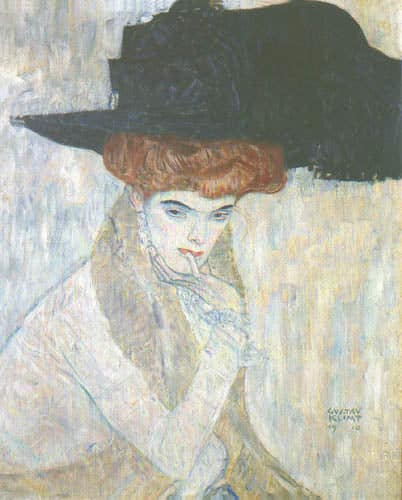 Le chapeau de plume noir – Gustav Klimt Gustav Klimt