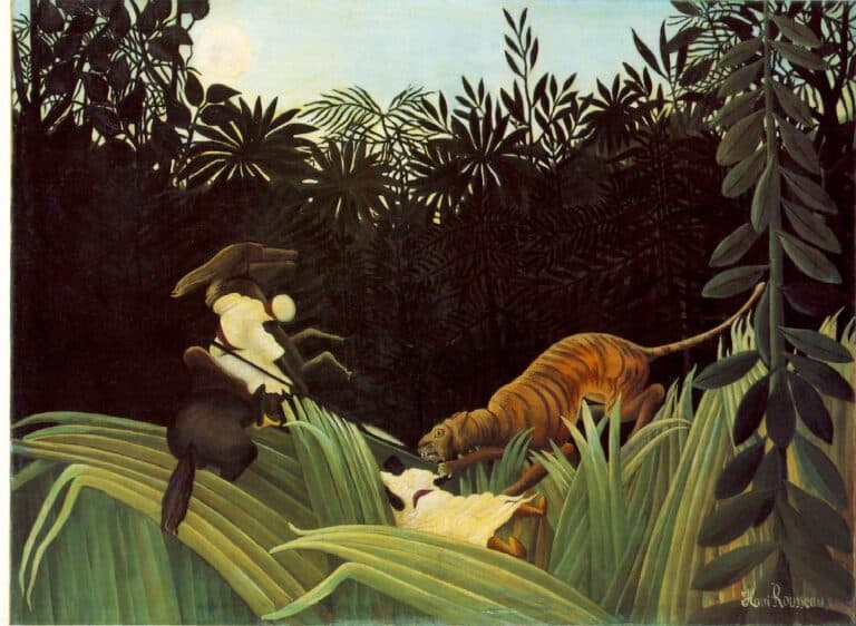 Scout attaqué par un tigre – Henri Rousseau Henri Rousseau