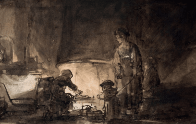 La cuisine de la maison de Rembrandt – Rembrandt van Rijn Rembrandt van Rijn