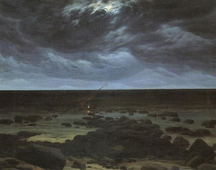 Bord de mer au clair de lune – Caspar David Friedrich Caspar David Friedrich