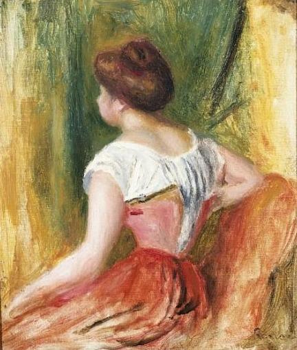 Jeune femme assise – Pierre-Auguste Renoir Pierre-Auguste Renoir