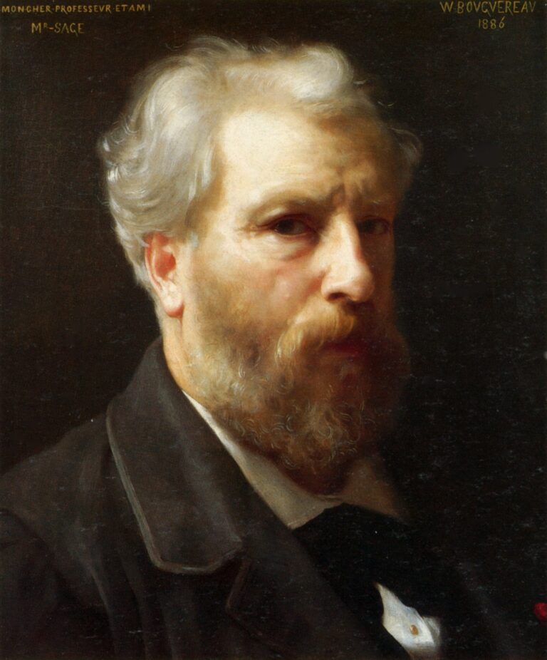 Autoportrait présenté à M. Sage – William Bouguereau William Bouguereau