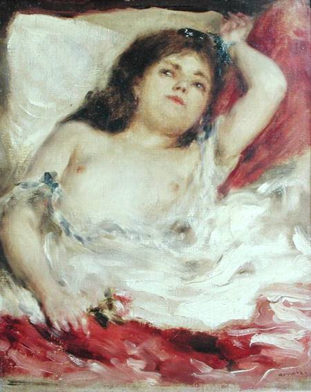 Femme semi-nue au lit : La Rose – Pierre-Auguste Renoir Pierre-Auguste Renoir