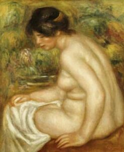 Vue latérale d’une baigneuse assise (Gabrielle) – Pierre-Auguste Renoir Pierre-Auguste Renoir