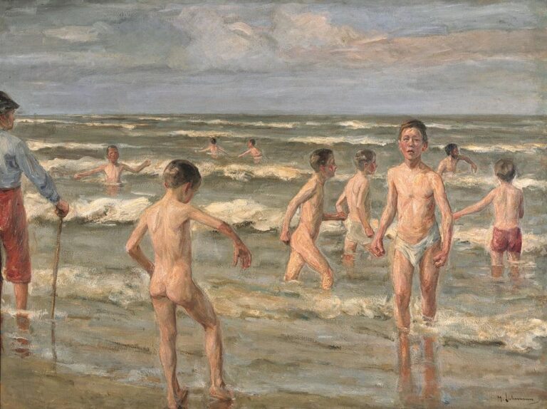 Baignade des garçons – Max Liebermann Max Liebermann