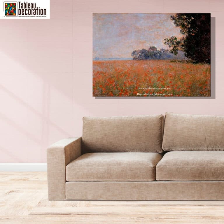 Champ d’avoine aux coquelicots – Tableau Monet Claude Monet 3