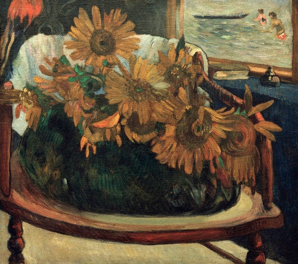 Tournesols dans un fauteuil – Paul Gauguin Paul Gauguin