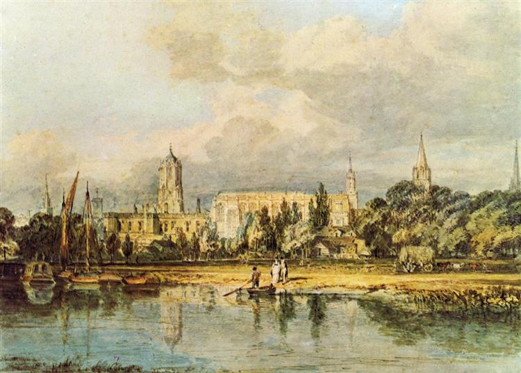 Chrétien église vu des prés – William Turner William Turner