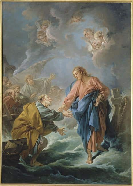 St. Peter Invited to Walk on the Water – François Boucher François Boucher