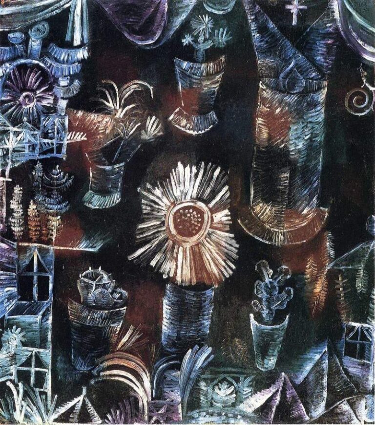 Vie avec la floraison de chardon – Paul Klee Paul Klee