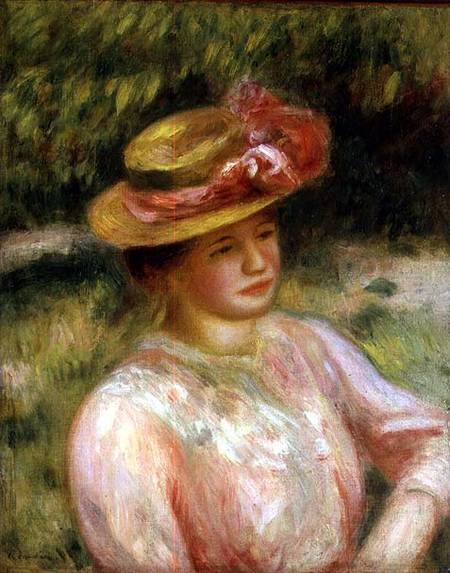 Le chapeau de paille – Pierre-Auguste Renoir Pierre-Auguste Renoir