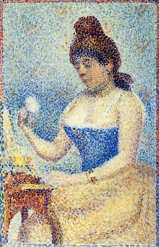 Étude pour « Jeune femme se poudrant » – Georges Seurat Georges Seurat