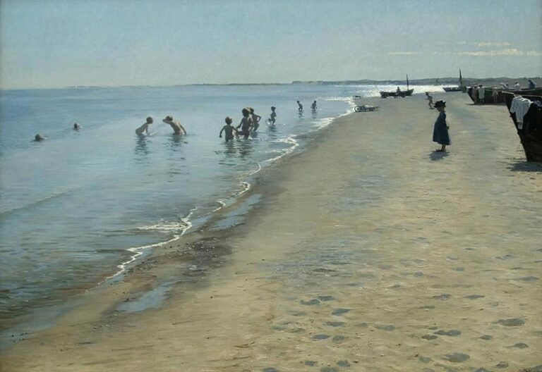 Journée d’été sur la plage sud de Skagen – Peder Severin Kroyer Peder Severin Krøyer