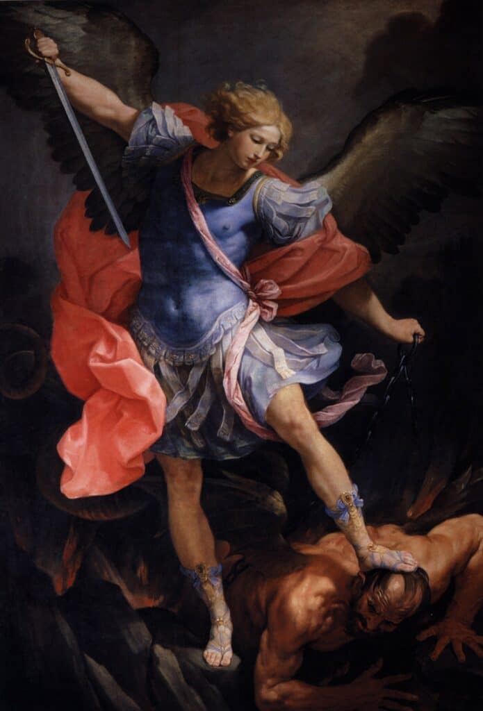 The Archangel Michael defeating Satan – Guido Reni Guido Reni