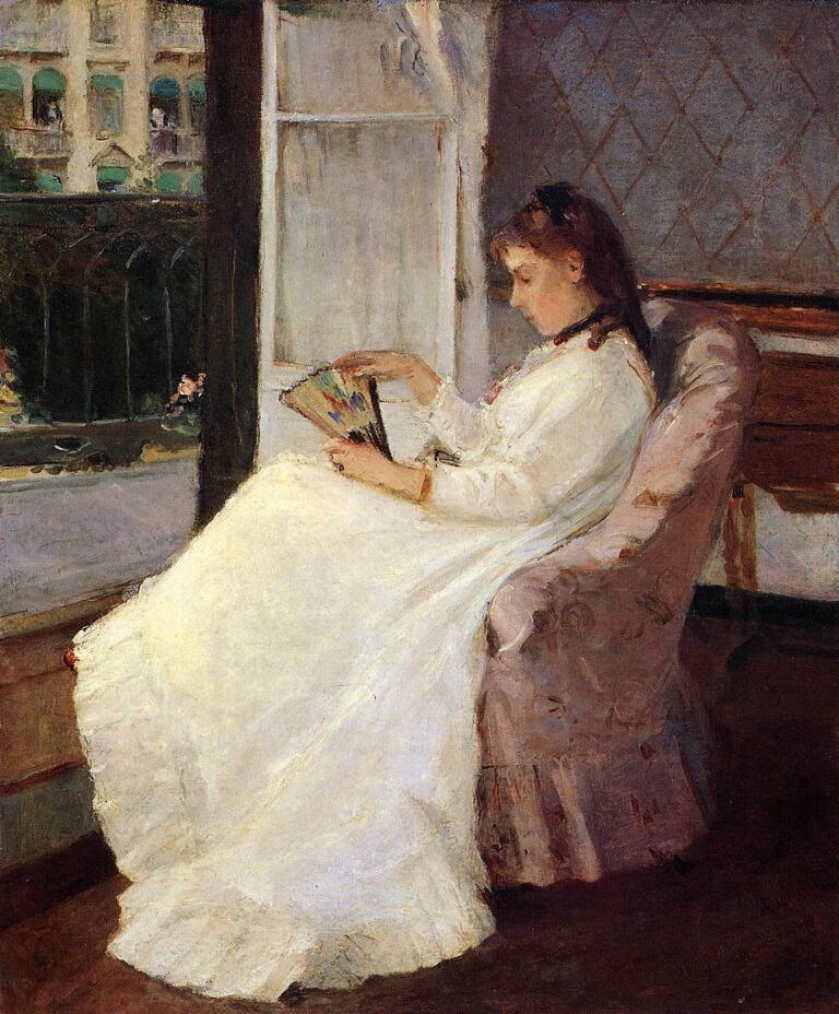 The Artist’s Sister at a Window – Berthe Morisot Berthe Morisot