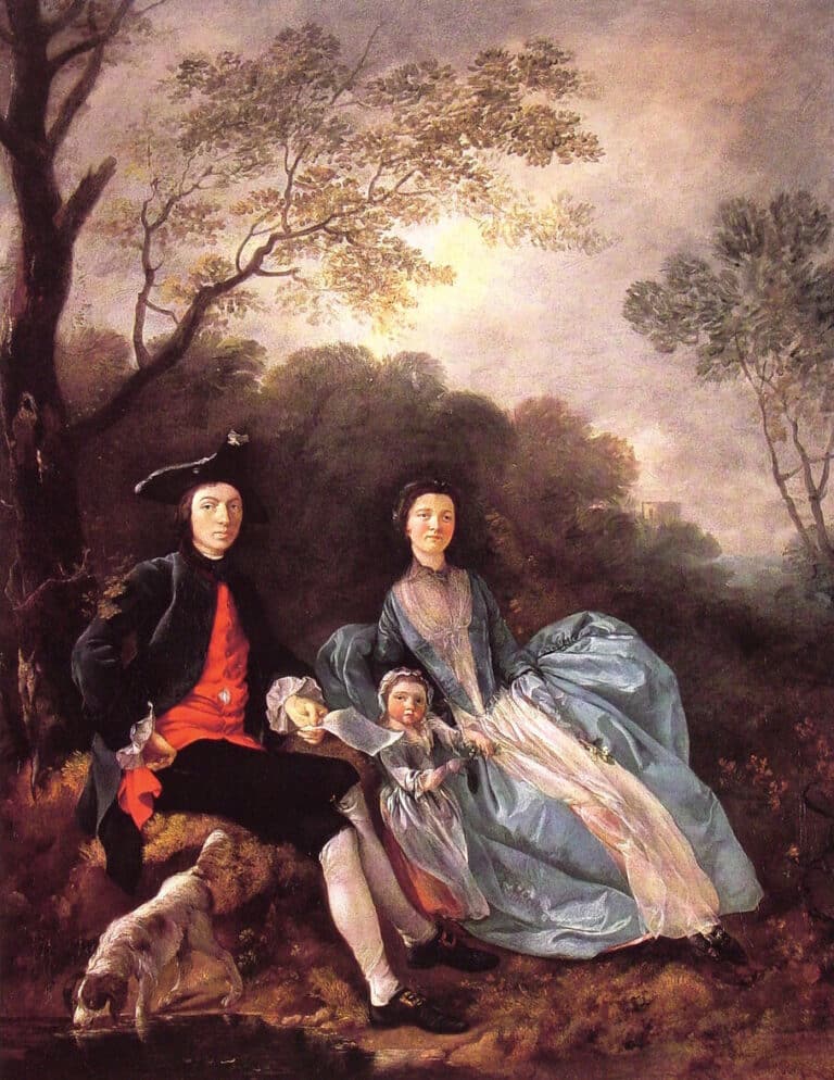 L’artiste avec sa femme et sa fille – Thomas Gainsborough Thomas Gainsborough