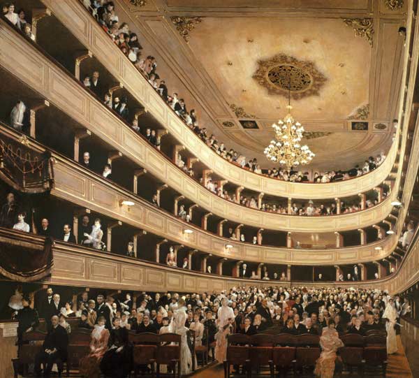 L’auditorium du théâtre du vieux château – Gustav Klimt Gustav Klimt