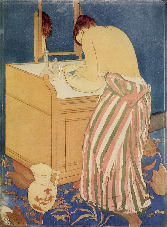 Femme se baignant (La Toilette) – Mary Cassatt Mary Cassatt